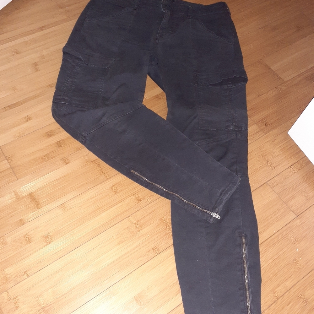 Black fade washed jeans